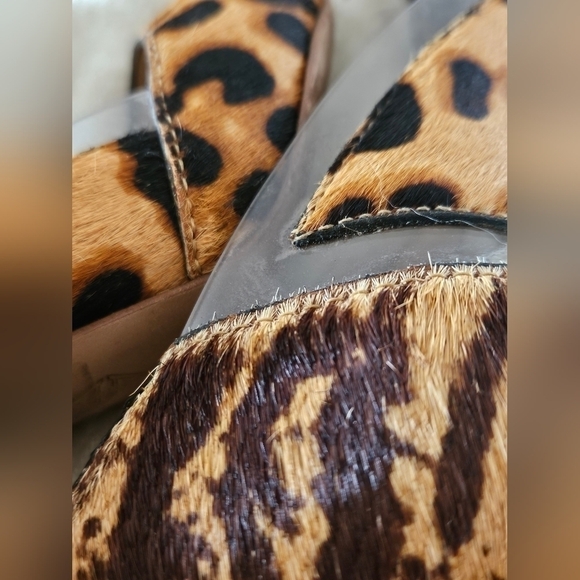 Antonio Melani Animal Print Real Calf Hair Leather Heels 6M - Picture 5 of 8